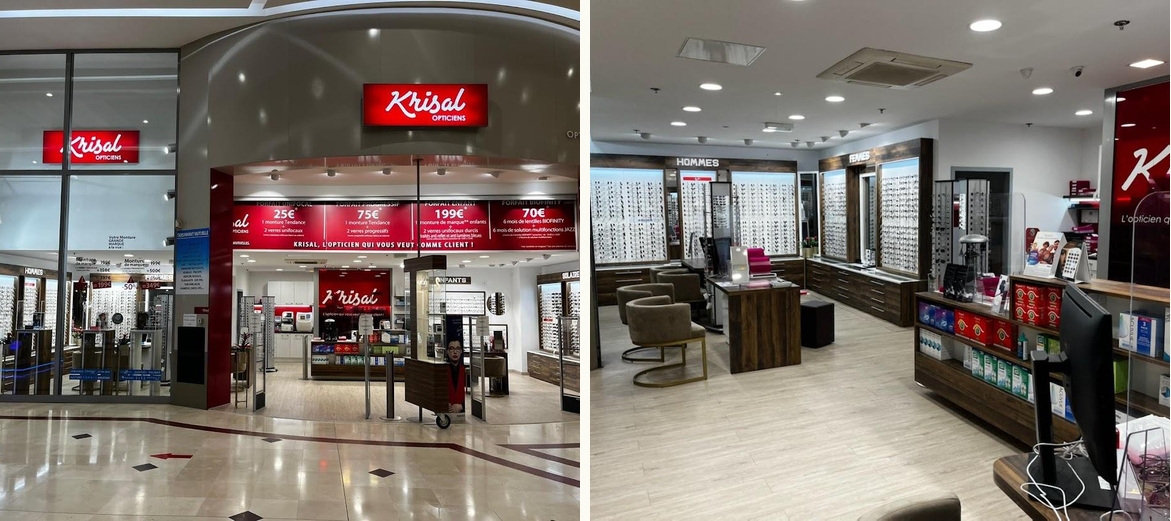 KRISAL Opticiens cc commercial Leclerc Valony
